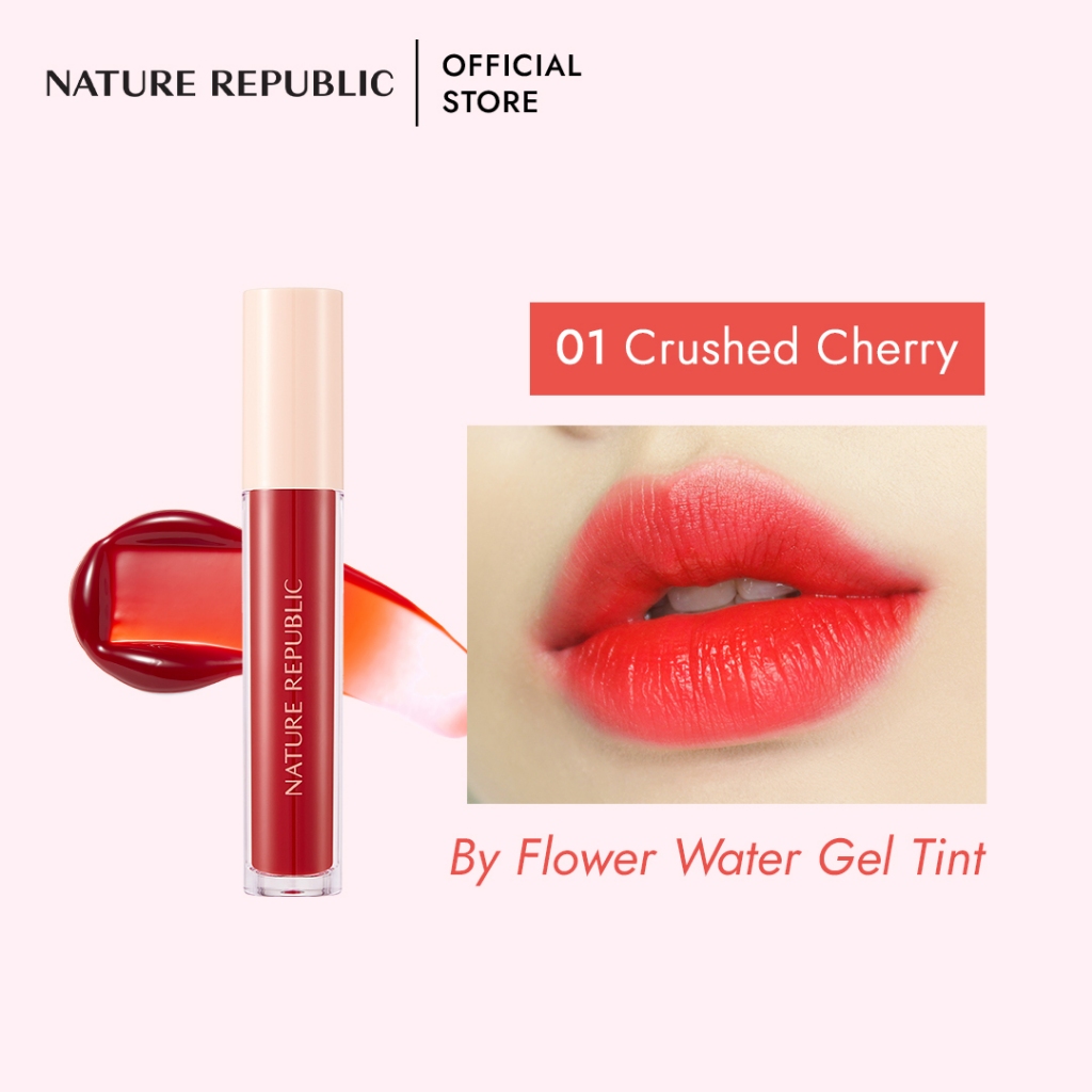 Nature Republic by Flower Water Gel Tint 01 Crushed Cherry | Shopee ...