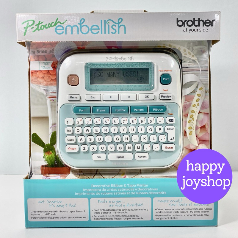 Brother PTouch Embellish Label Maker Decorative Ribbon & Tape Printer