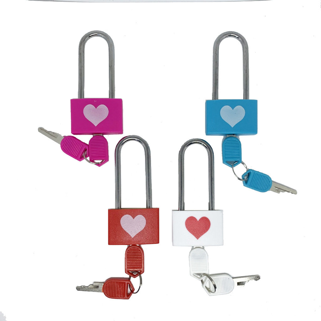 Love Couple Lock Long Handle Couple Lock Locker Anti-Theft Copper ...