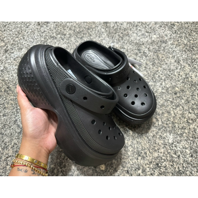 Crocs Stomp Clog | Sandals | Clogs | Wedge | Women | Girl | Shopee ...