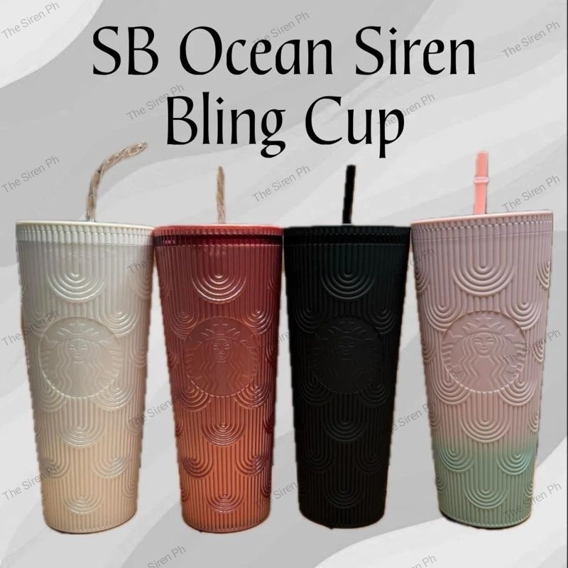 Ocean 2024 Wave Rhinestone Cup