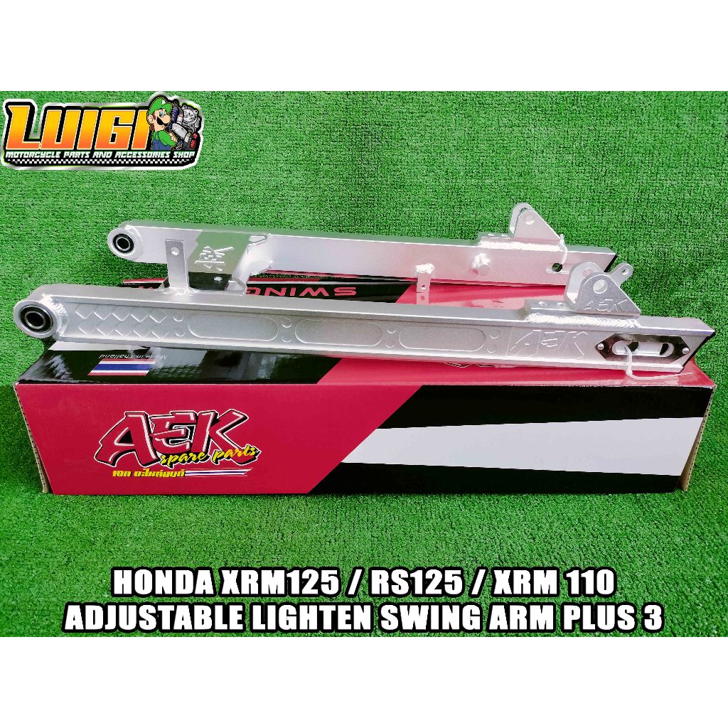 AEK HONDA XRM 125 / RS 125 / XRM 110 ADJUSTABLE LIGHTEN SWING ARM PLUS ...