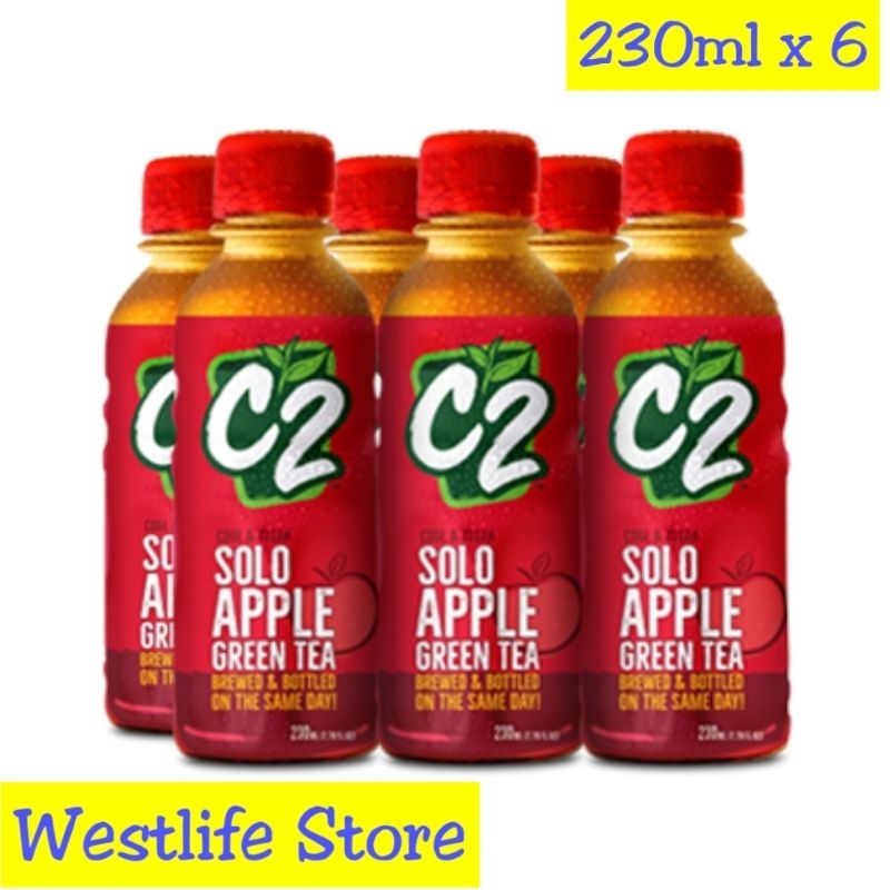 C2 Solo Apple Green Tea Set 6 ( Baon Pack )230ml | Shopee Philippines