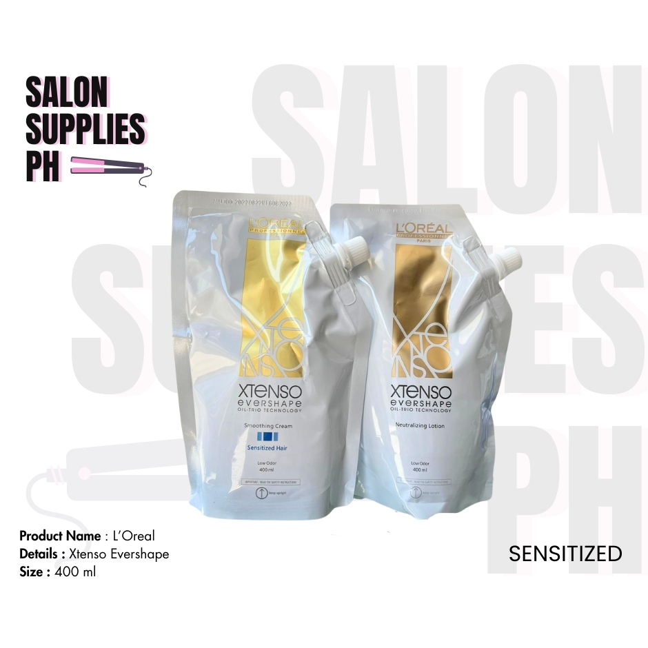 * L'Oreal Xtenso Evershape Rebonding 400 ml Set (Free 100 ml Brazilian