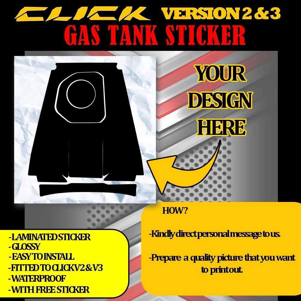 Customize Gas Tank Decals for HONDA CLICK V2/V3/V4 Personalize Pictures ...