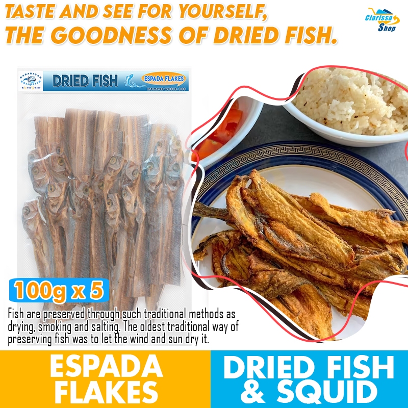 Dried Fish ESPADA FLAKES Dried Espada Flakes ( 500g/1KG ) Sun Dried ...