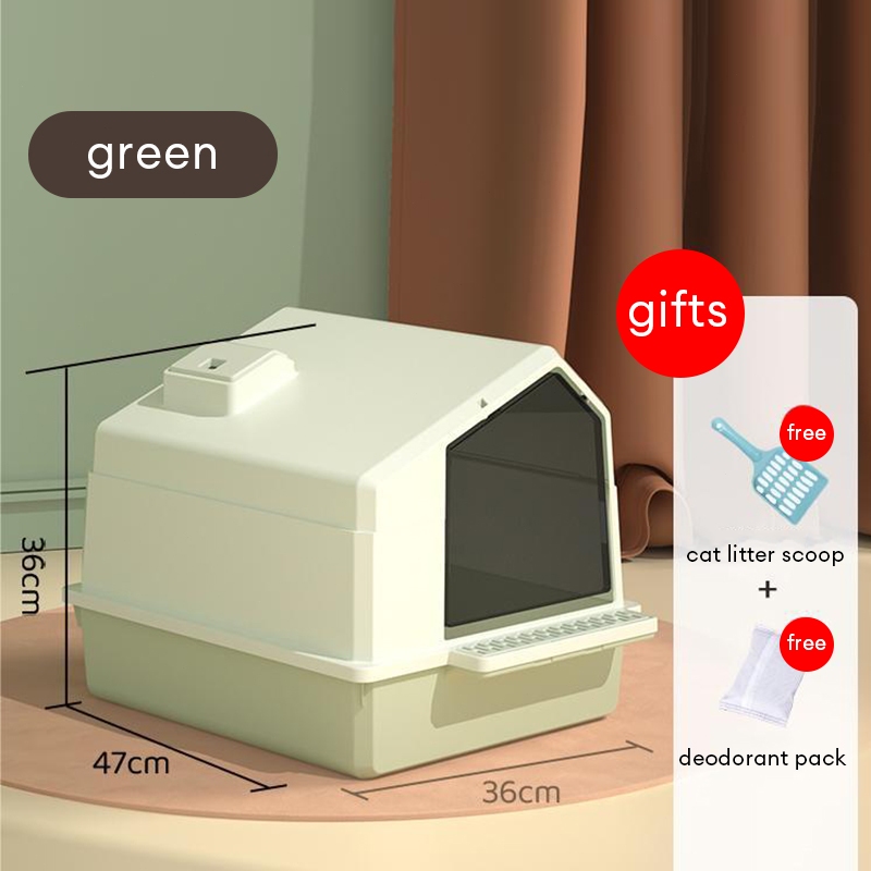 Cat Litter Box Large Space Insulate Odor Cat Litter Box Large Capacity