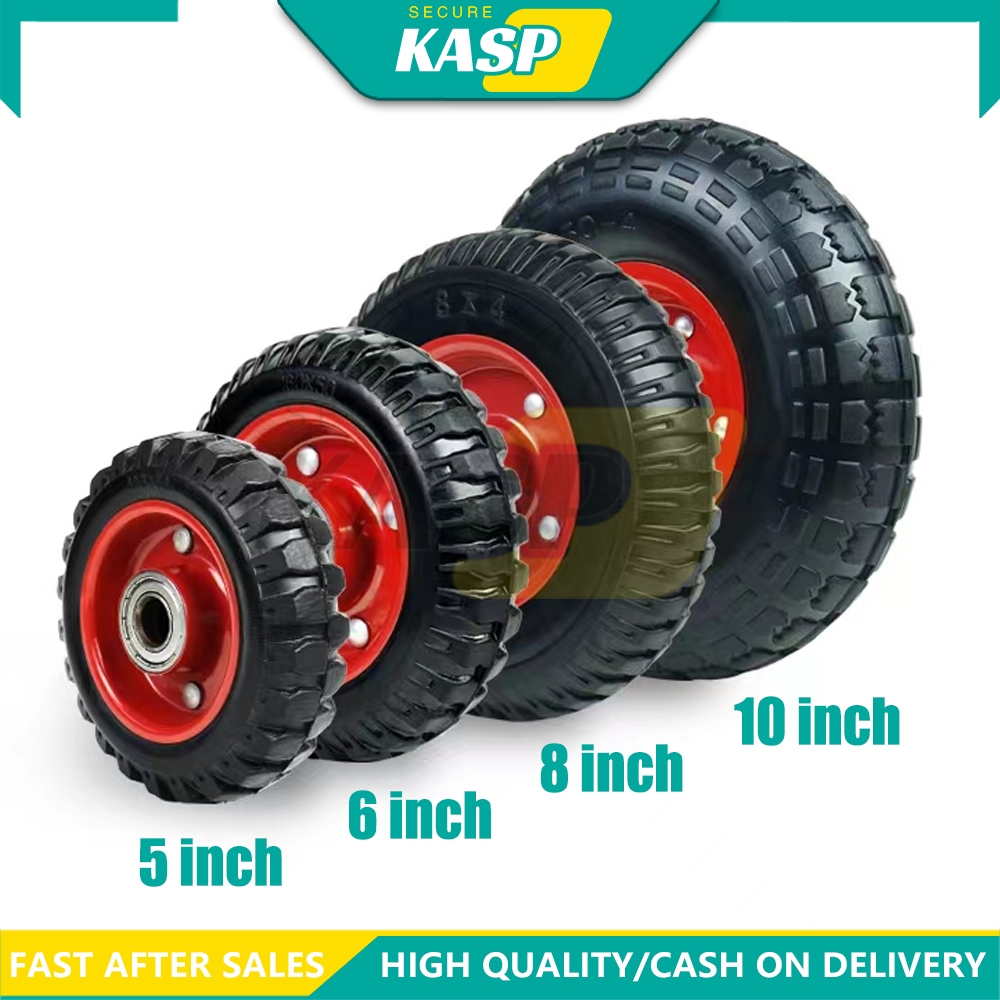 5'' To 10'' High Quality Rubber Cart Wheels Heavy Duty Industrial