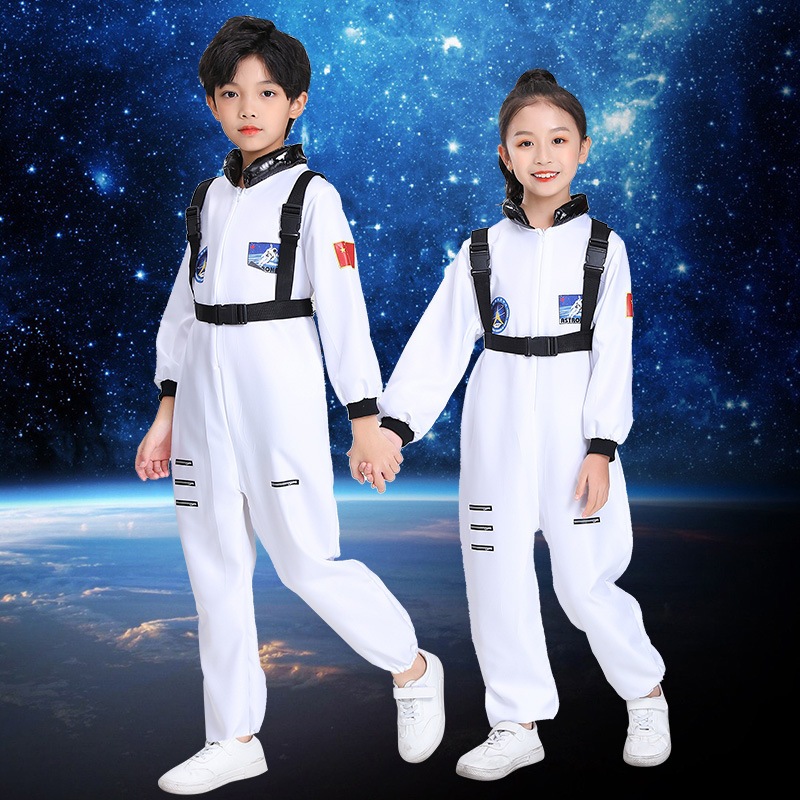 Astronaut Space Suit for Kids Astronaut Costume Boys Girls Role Play ...