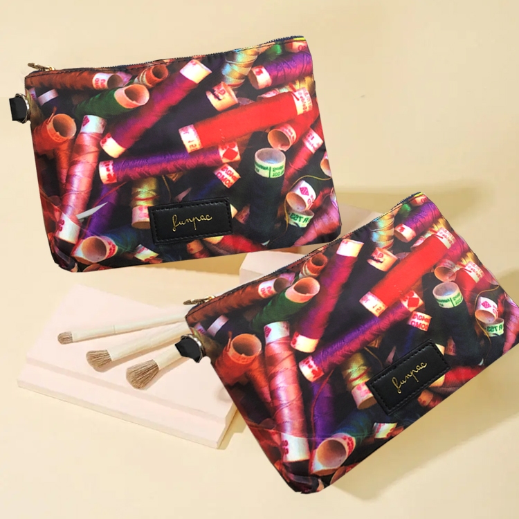 Purse thread print design pouch/ makeup kit bags, mini bag clutch ...