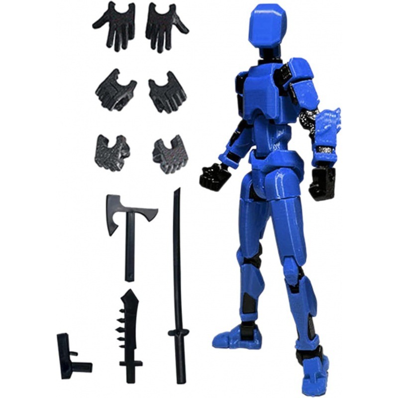 Lucky 13 dummy 13 action figure multi-jointed movable 3D printed toy ...