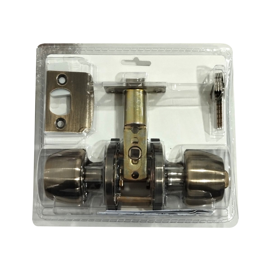 Greenfield Entrance Knobset Antique Brass - Door Hardware & Locks ...