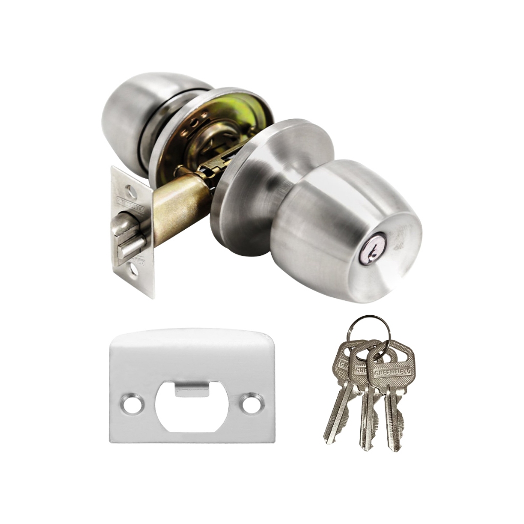 Greenfield Entrance Knobset Stainless Steel - Door Hardware & Locks ...