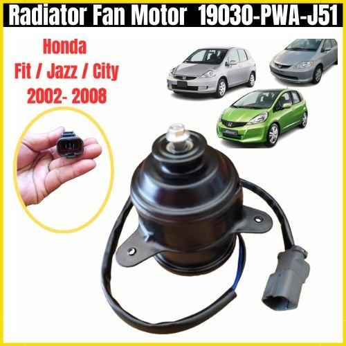Honda Fit / Jazz / City Radiator Fan Motor 2002-2008 (19030-PWA-J51 ...