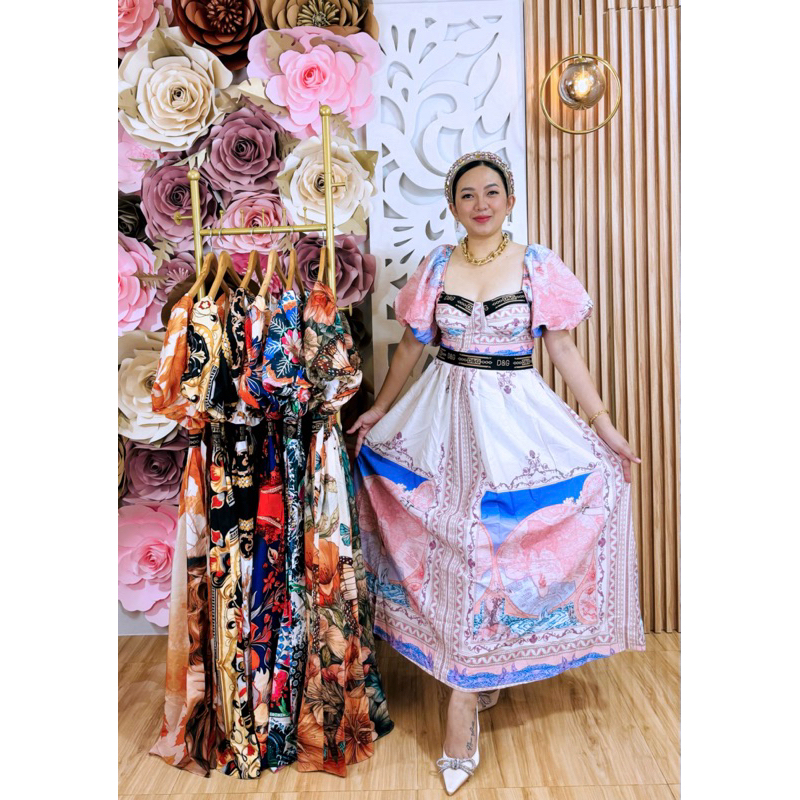Authentic Vietnam Padded Maxi Dress | Shopee Philippines