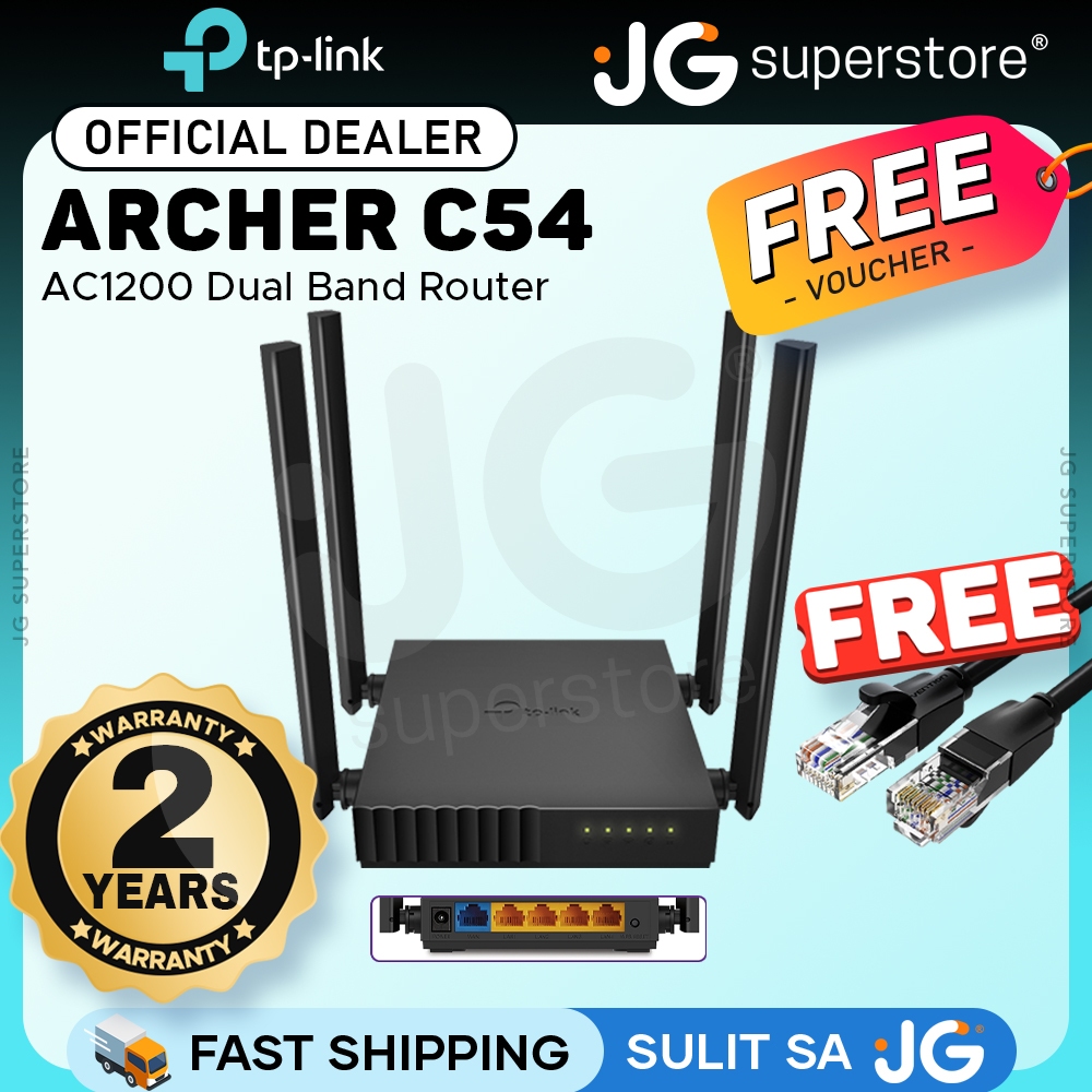 TP-Link Archer C54 AC1200 3-in-1 Dual Band MU-MIMO Wi-Fi Router w/ AP ...