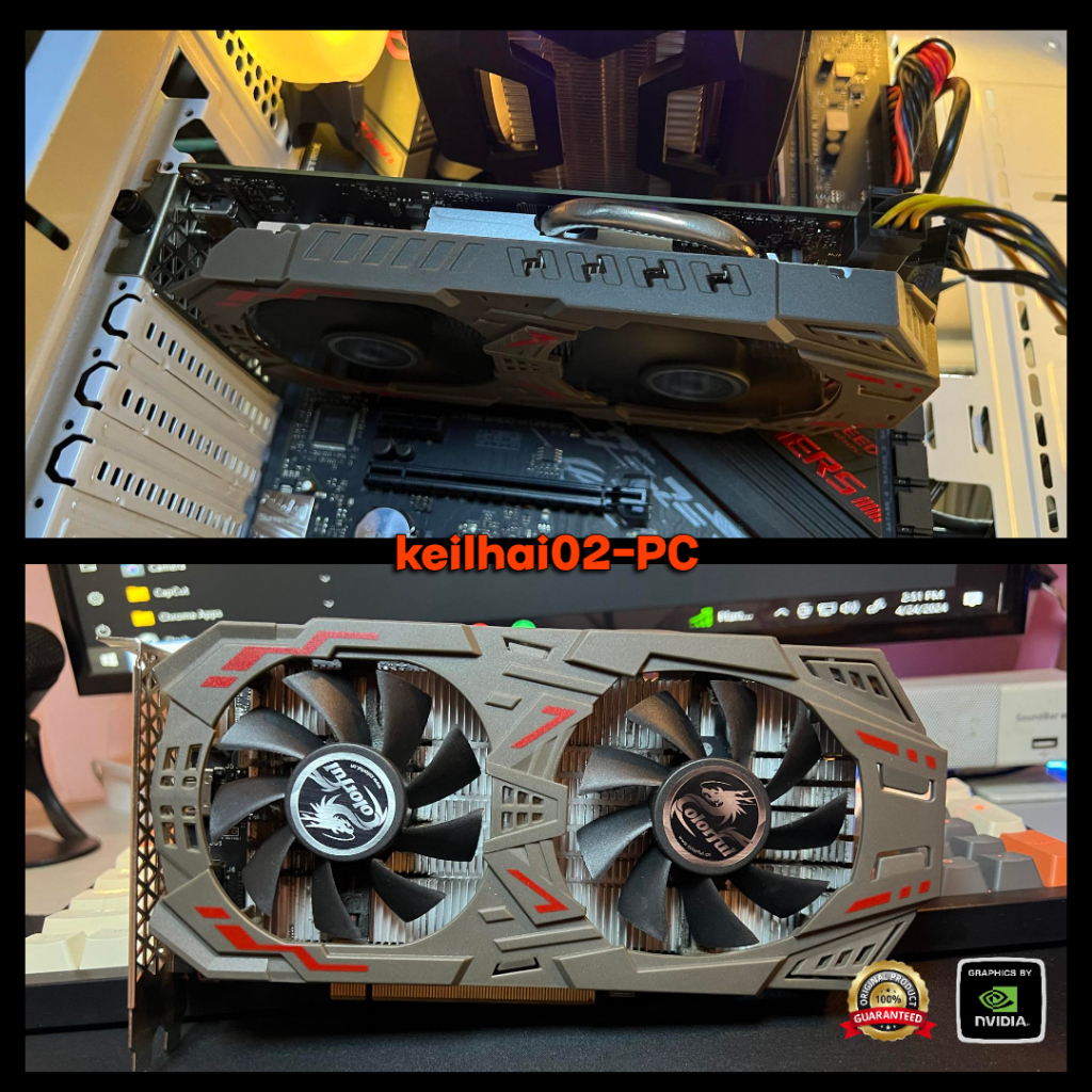ASUS MSI GIGABYTE GTX 1060 GTX 1050 Ti RX 580 8GB ROG STRIX