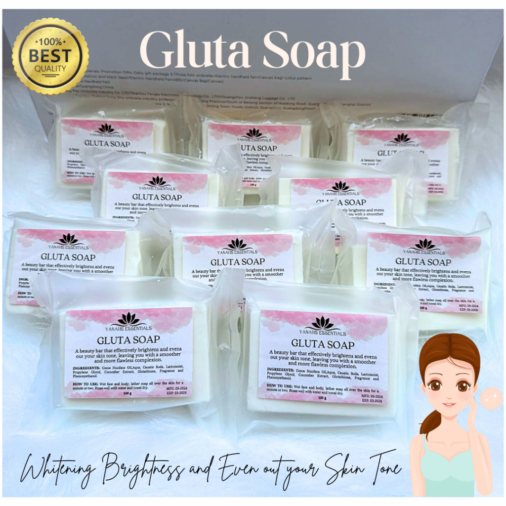 Gluta Soap Whitening Brightness and Even out your skin tone, leaving ...