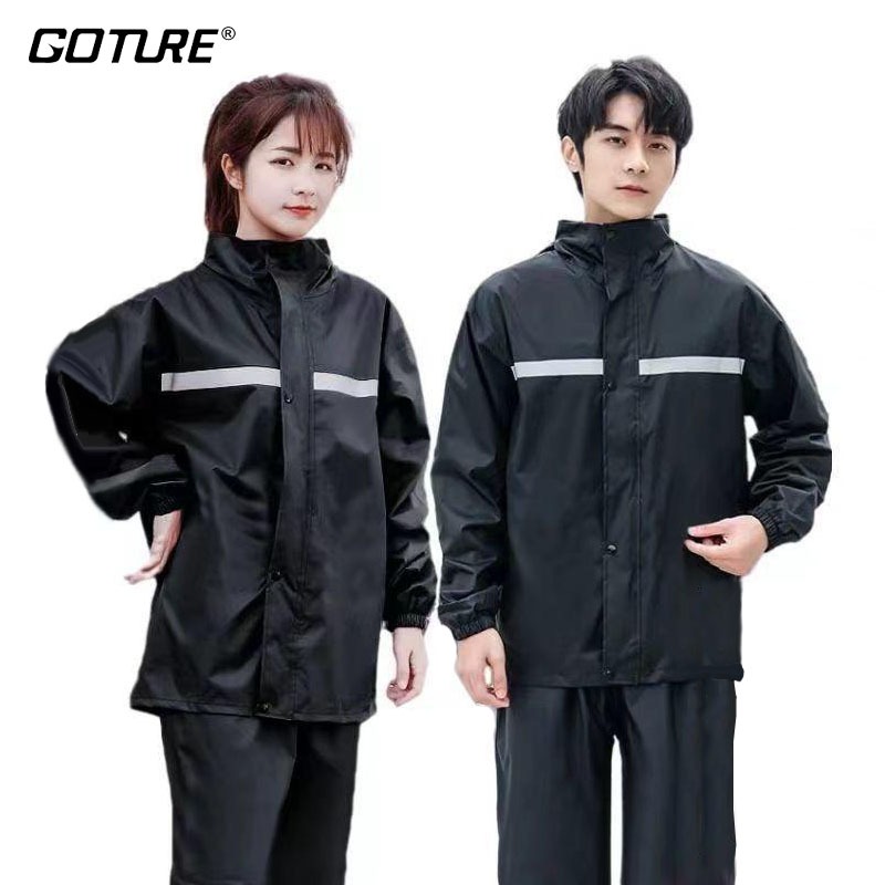 GOTURE Raincoat Set Waterproof Motorcycle Rain Coat for Women and