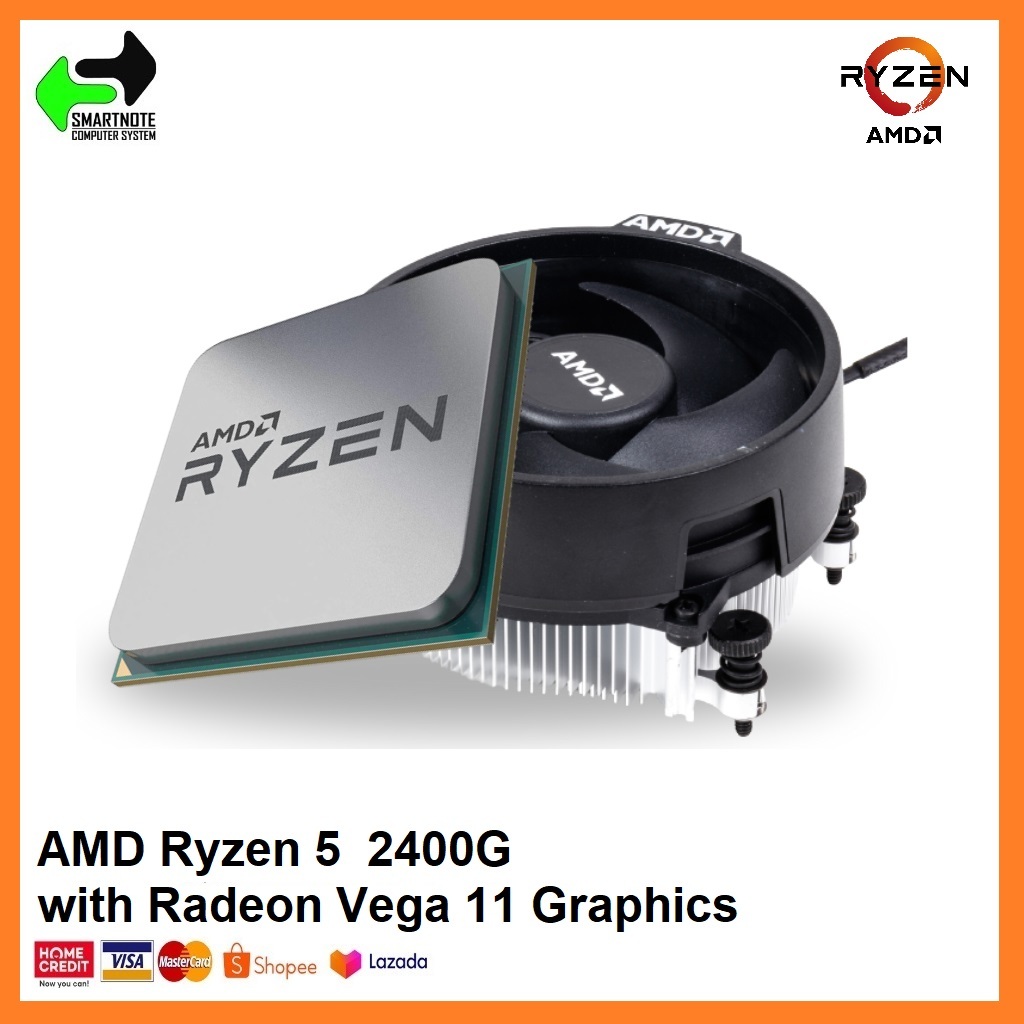 AMD RYZEN 5 2400G TRAY PROCESSOR AM4 3.9GHz with Radeon Vega 11 ...