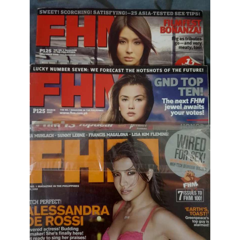 FHM Magazines Alessandra De Rossi Angelica Panganiban Iwa Moto | Shopee ...