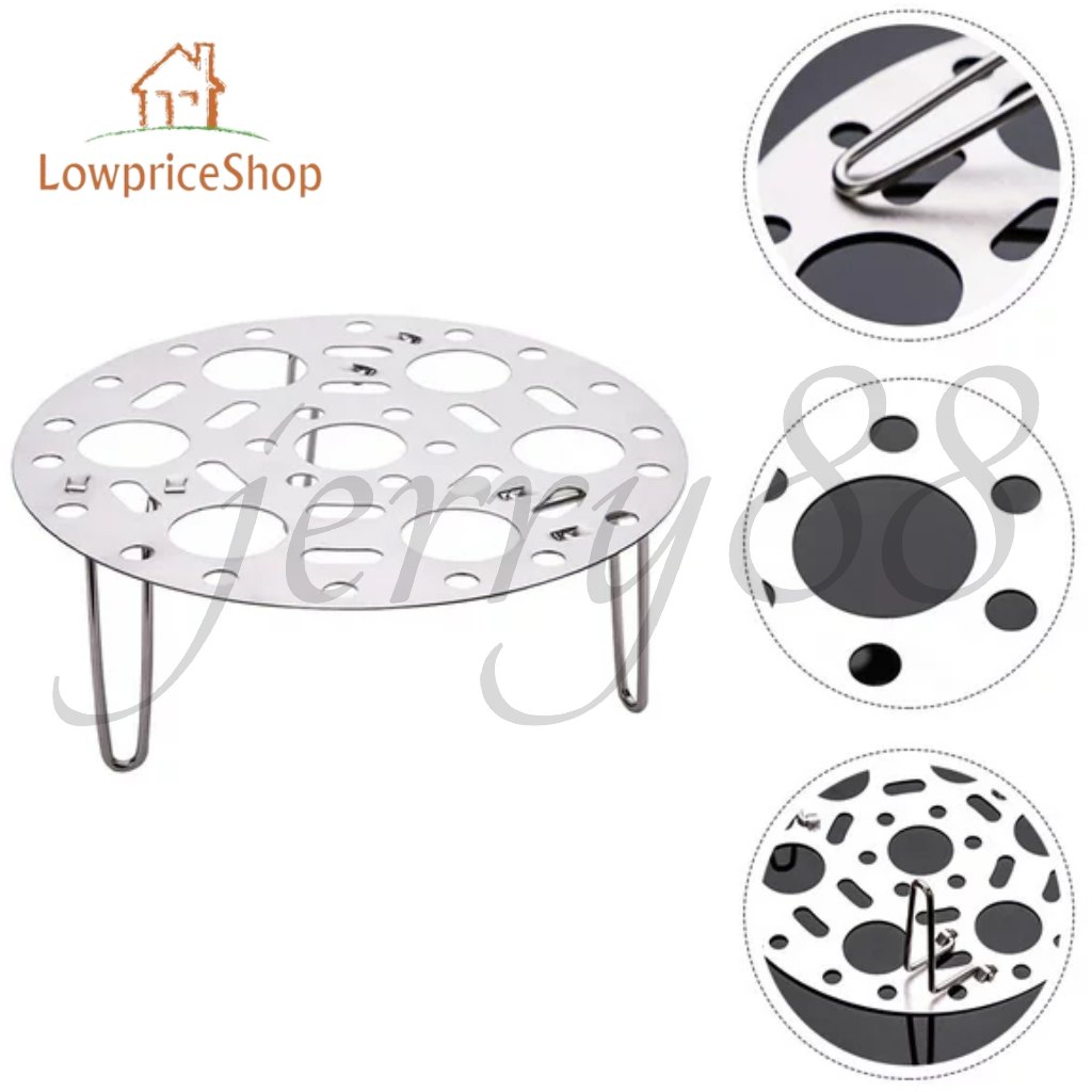 JERRY88 1pc Pot Steaming Rack Stainless Steel Steamer Rack Cookware ...