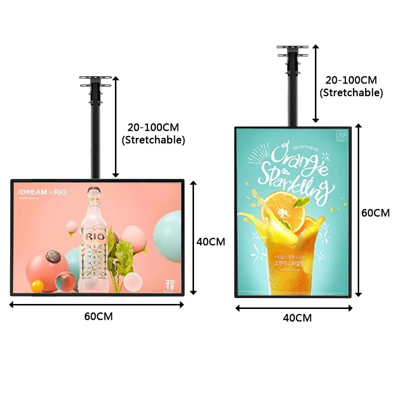 led light box billboard hanging wall luminous billboard mural poster ...