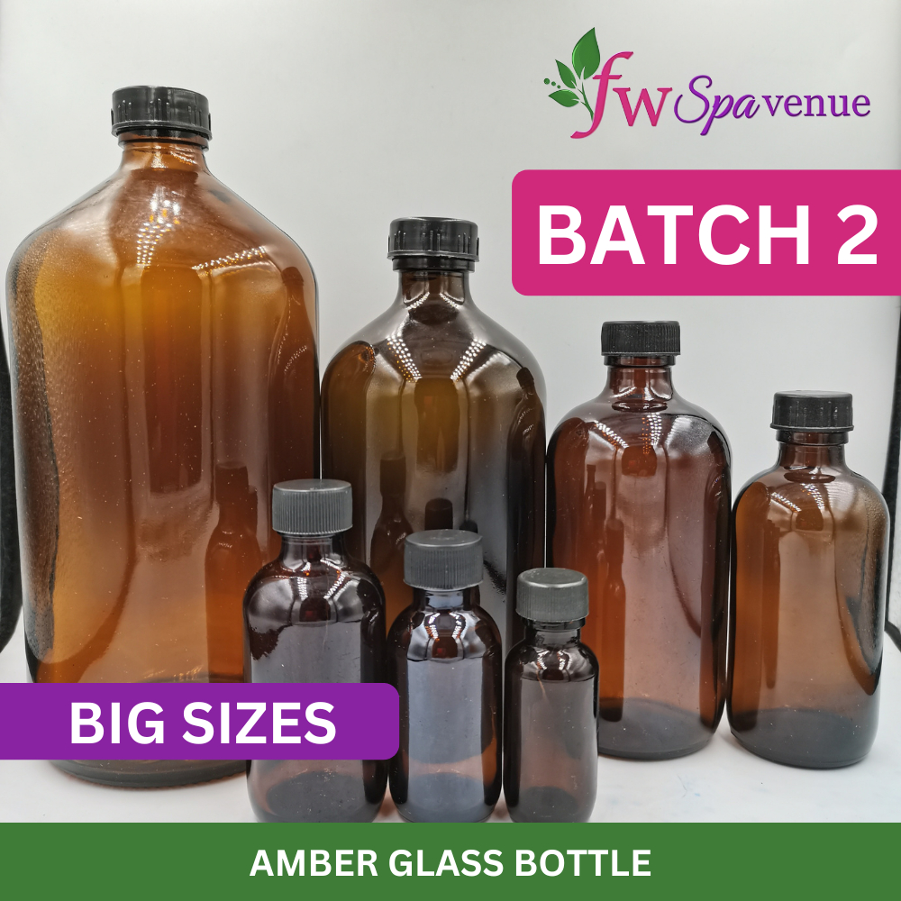 Amber Glass Bottle Batch 2 (250ml / 500ml / 1000ml) | Shopee Philippines