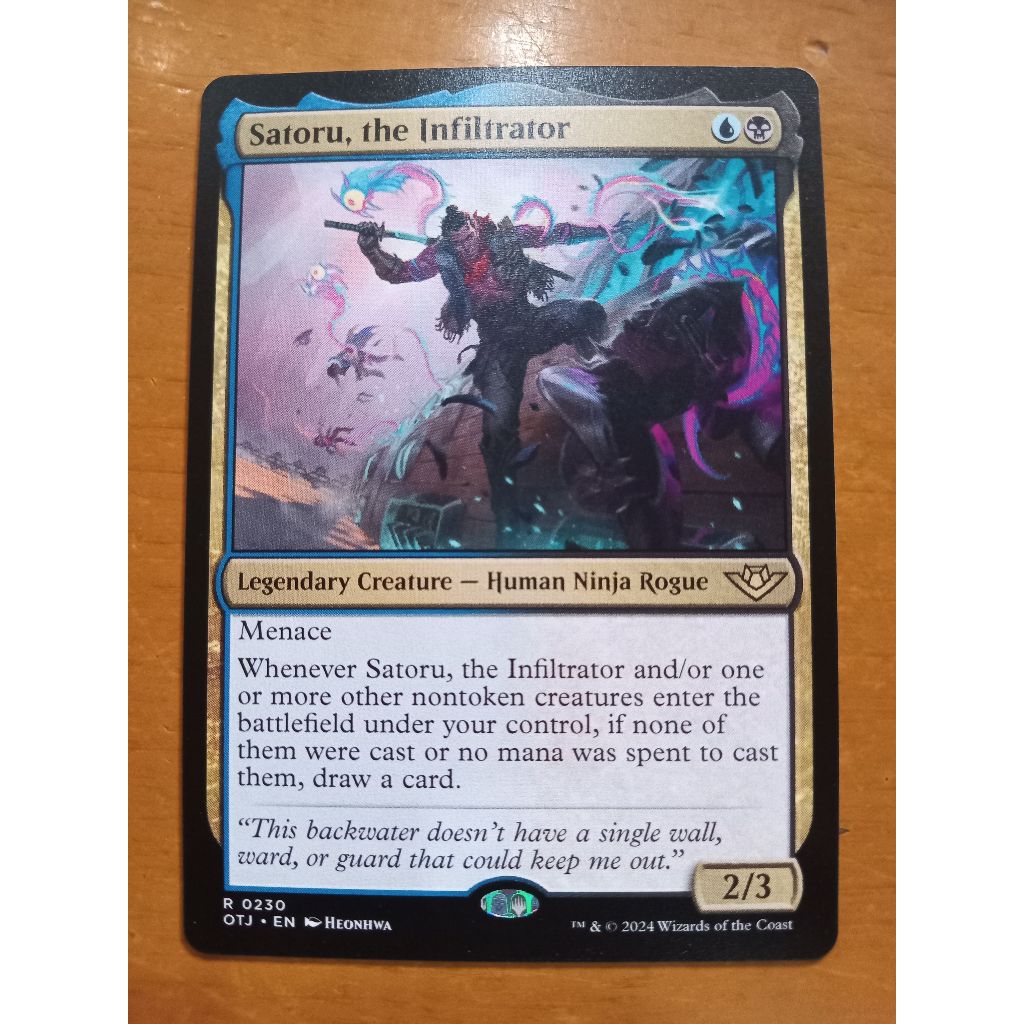 MTG Satoru, the Infiltrator Rare Outlaws of Thunder Junction OTJ Magic ...