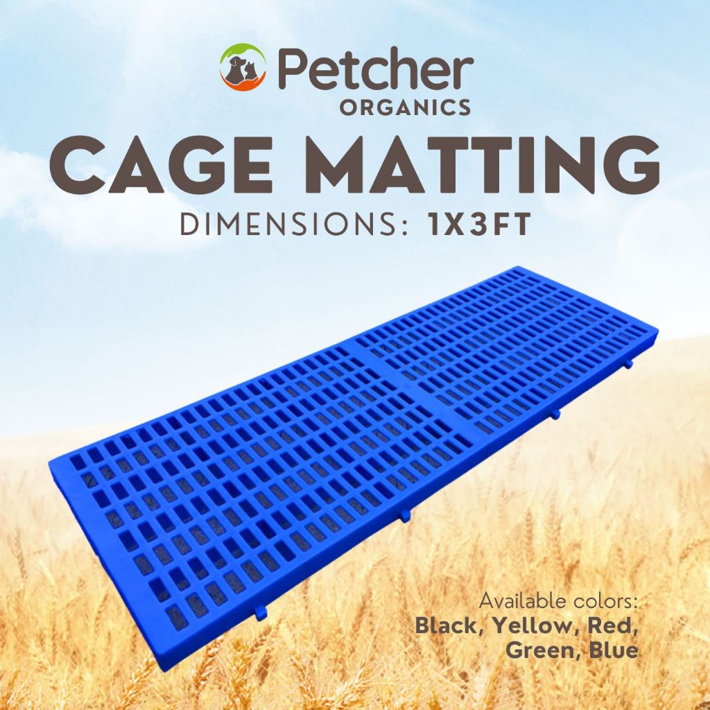 Petcher Heavy Duty Plastic Matting for Dog 1ft x 3ft Interlocking and