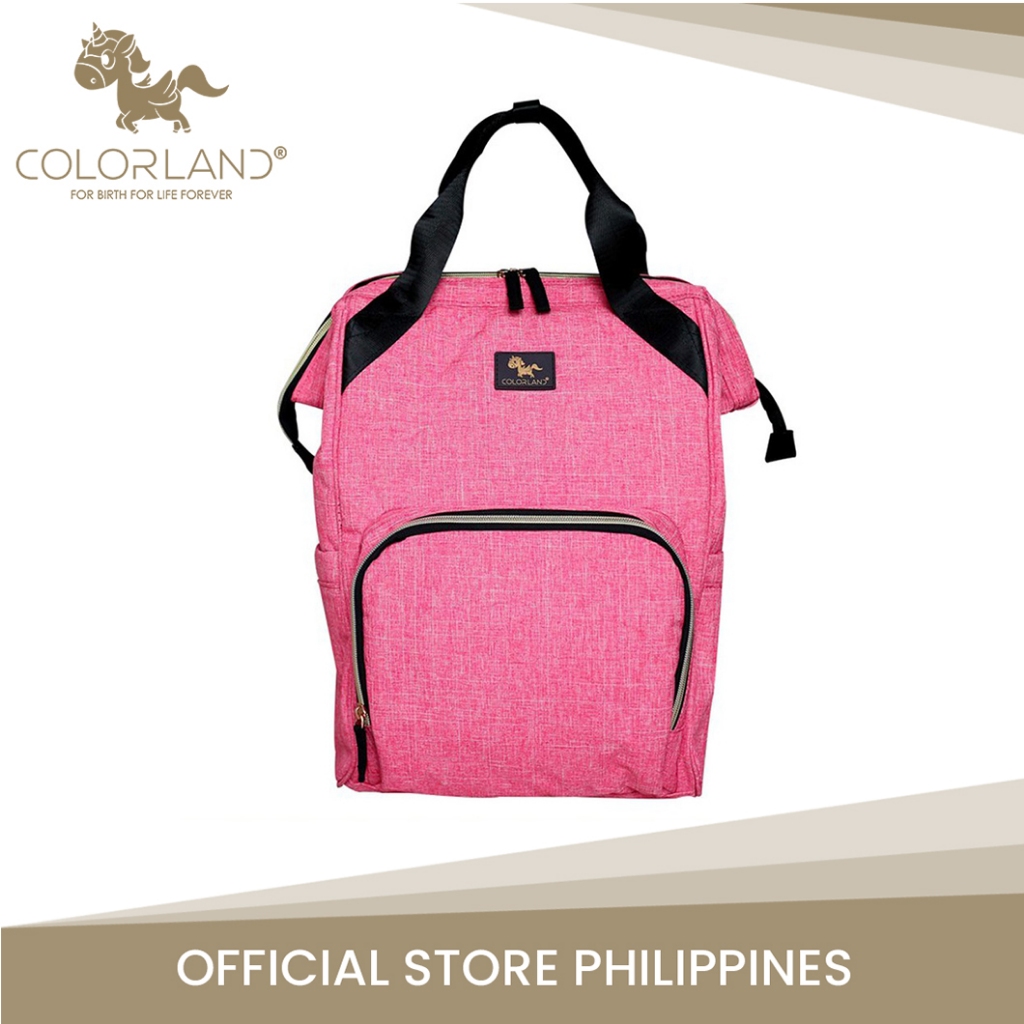 Colorland Bolide Baby Changing Backpack (BP156-G/Pink) | Shopee Philippines