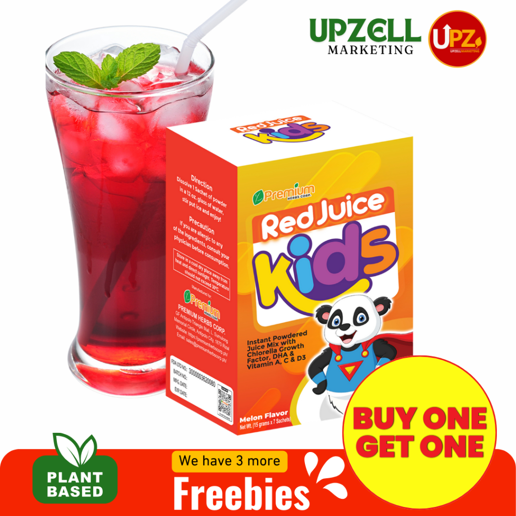 Red Juice Kids Vitamin C E DHA Calcium pampataba, pampatangkad, pampa ...