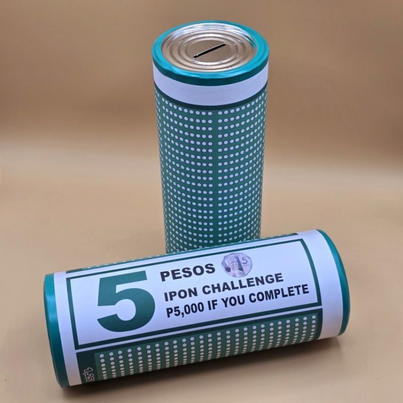 5 Peso Bill Ipon Challenge 9 inch Alkansya | Shopee Philippines