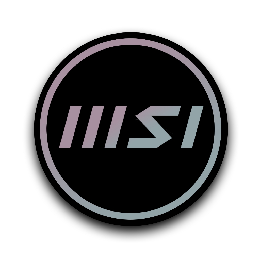 New MSI logo vinyl sticker for computer case fan | Shopee Philippines