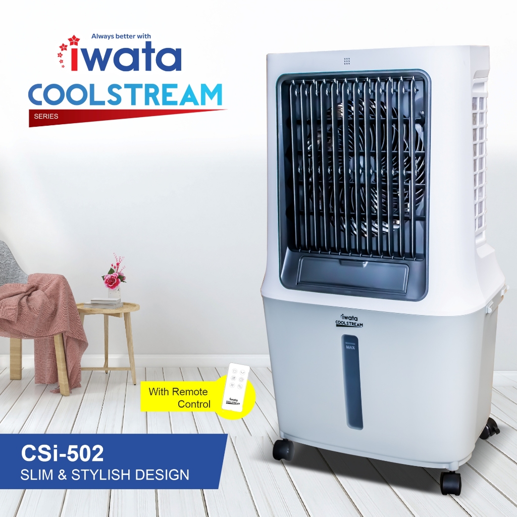 Iwata COOLSTREAM CSi-502 Evaporative Air Cooler with Remote Control ...