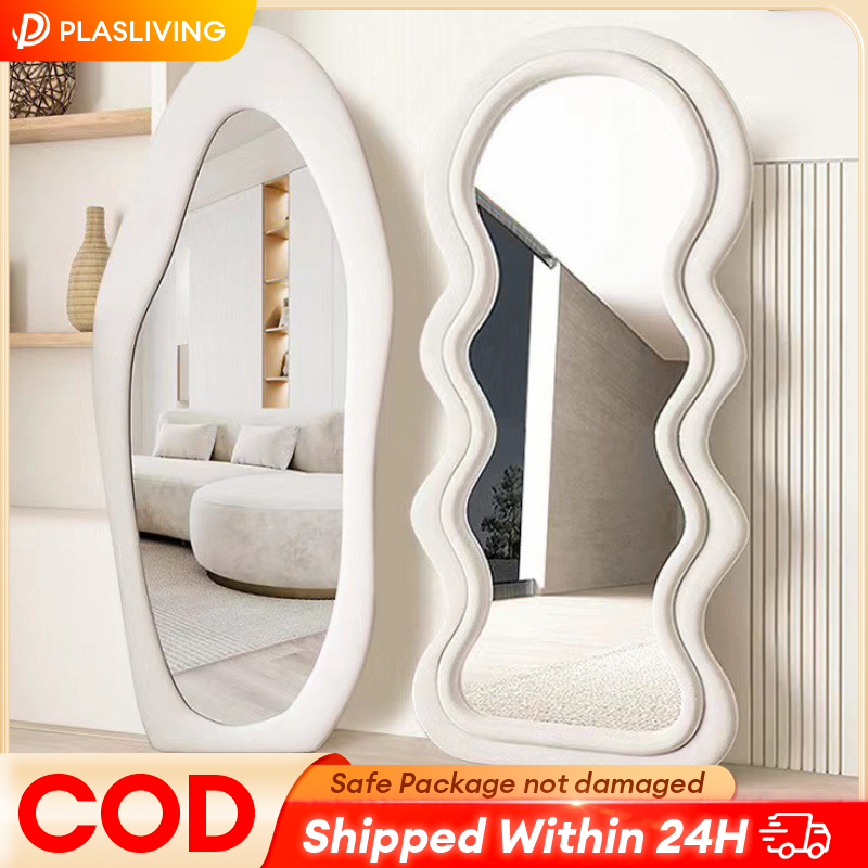 155/160/170 CM Full-length Mirror with Support Frame Dressing Mirror HD ...