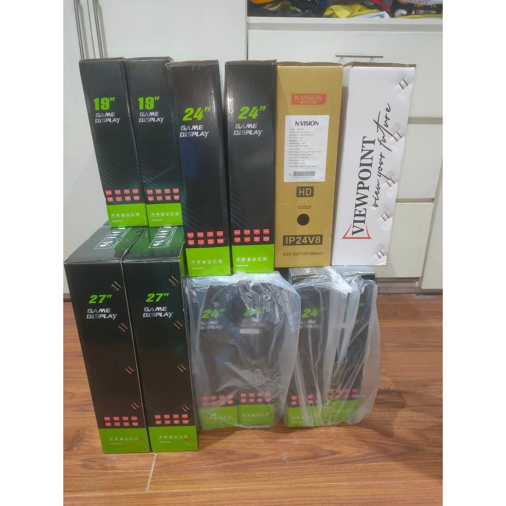 Brand new monitors upto 27" (Nvision / Viewpoint / YGT) Shopee