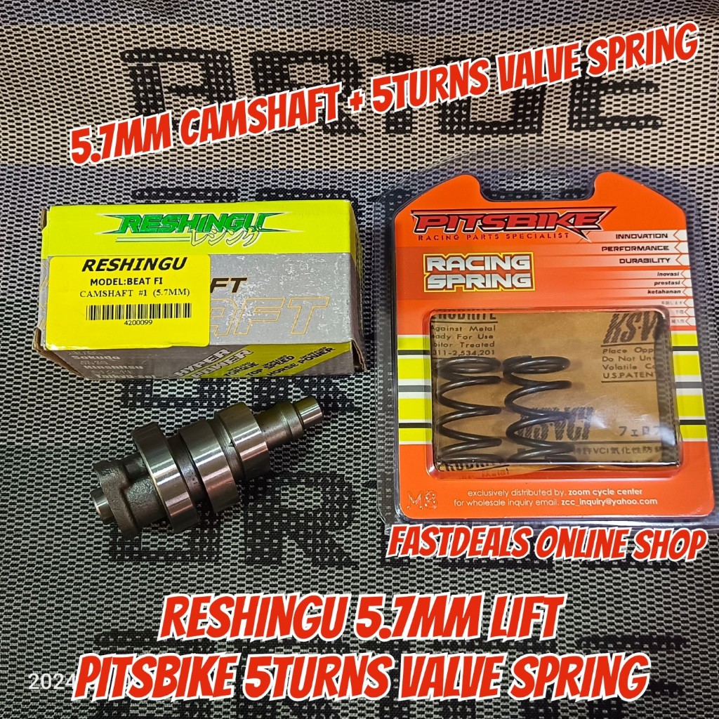 Honda Beat Fi Racing Cams 5.7mm by RESHINGU RACING BEATFI GENIO ...