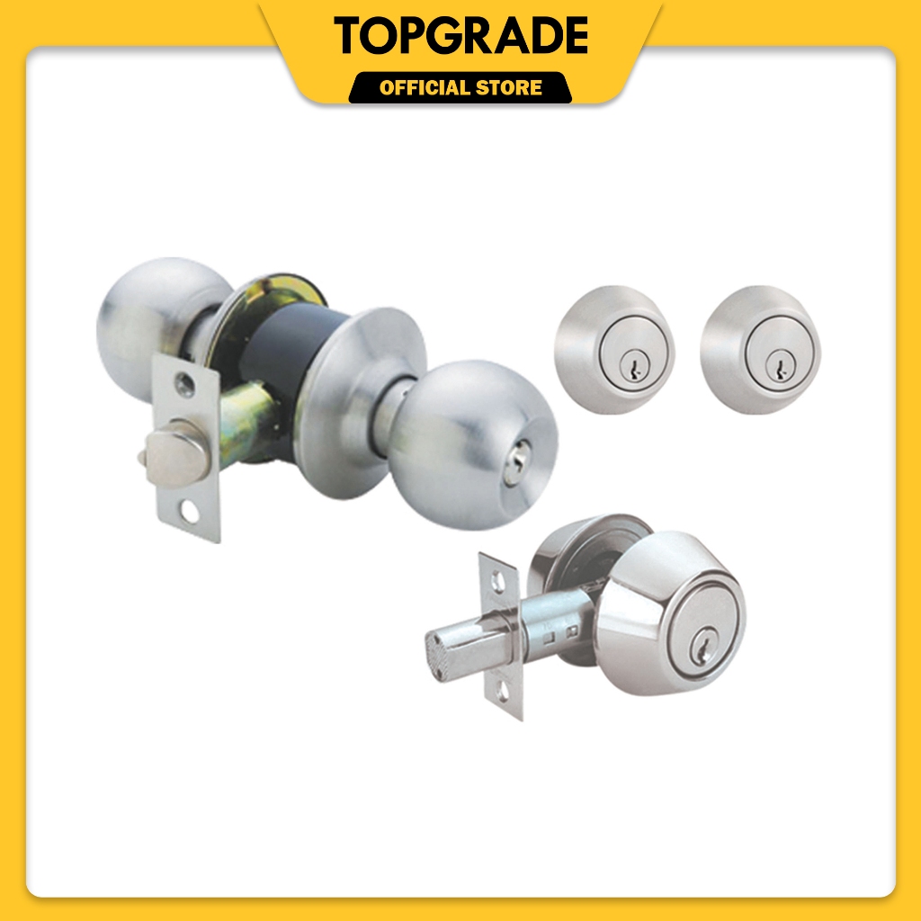 TOPGRADE TLCCK402-SS Combo Lockset (TLCK102SS+TLDB302SS) | Shopee ...