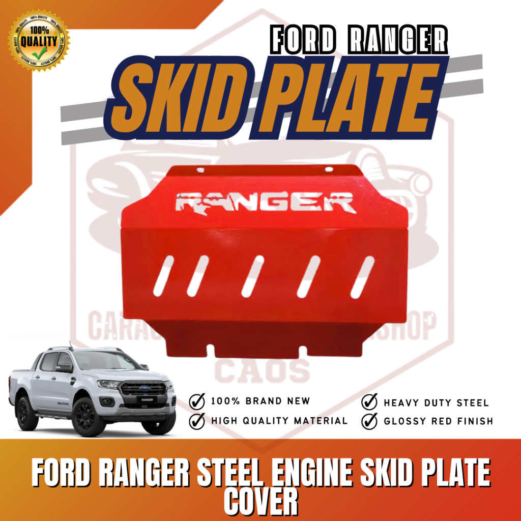 CAOS FORD RANGER SKID PLATE UNDER ENGINE GUARD COVER (3542) | Shopee ...