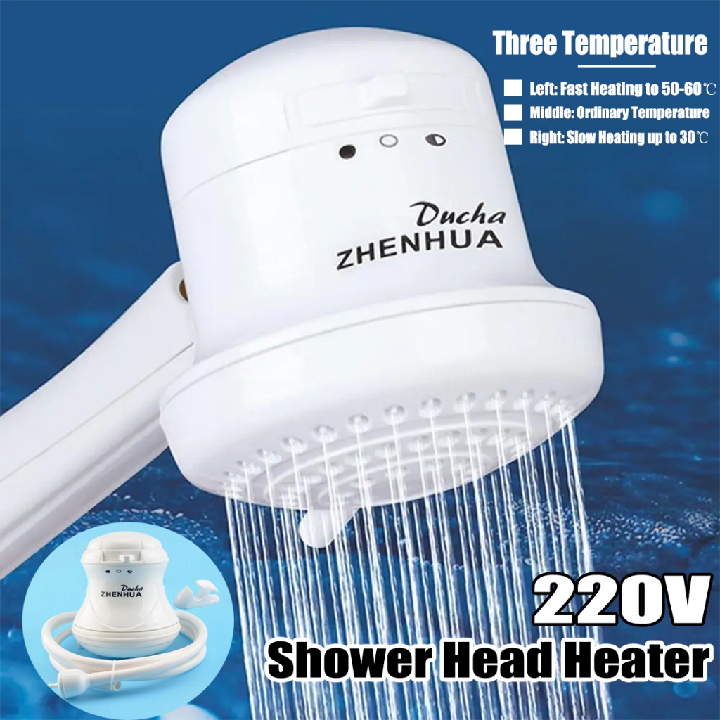 5400W Electric Shower Head Instant Hot Water Heater 3 Temperature