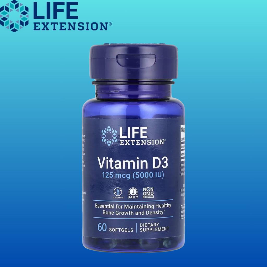 Life Extension | Life Extension, Vitamin D3, 125 mcg (5,000 IU), 60 ...