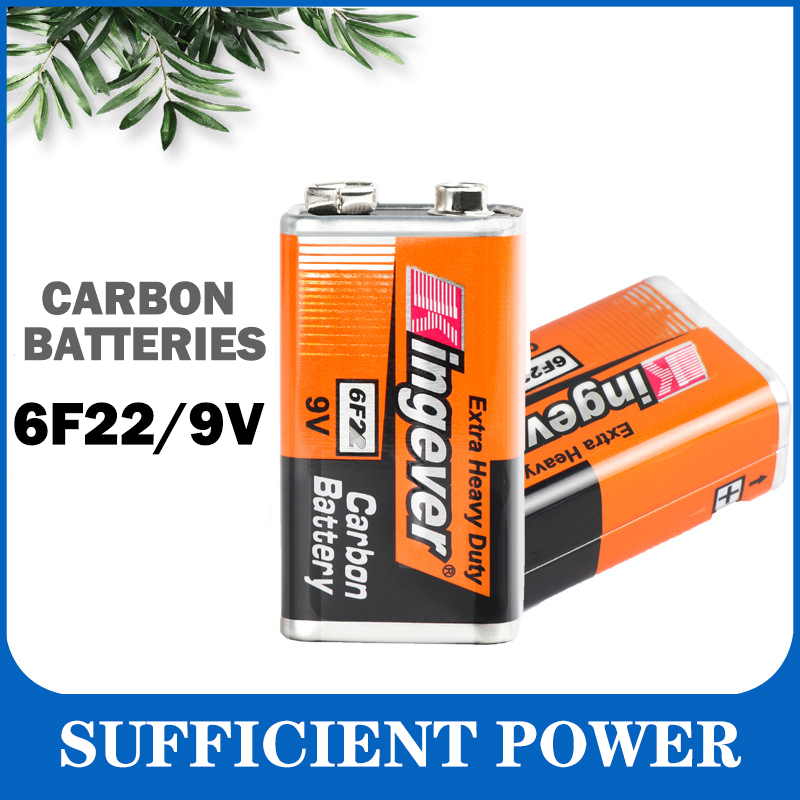 9V Battery 6F22 Battery Microphone Toy Smoke Sensor Multimeter 9 Volt