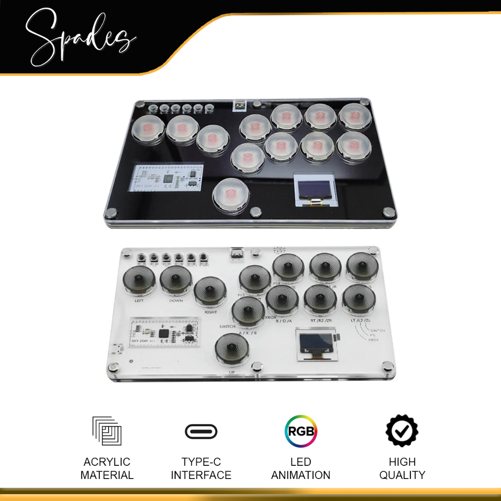 Gigaware SKY2040 V1.2 Hitbox 12 Keys Gamepad Arcade Stick FightPad ...