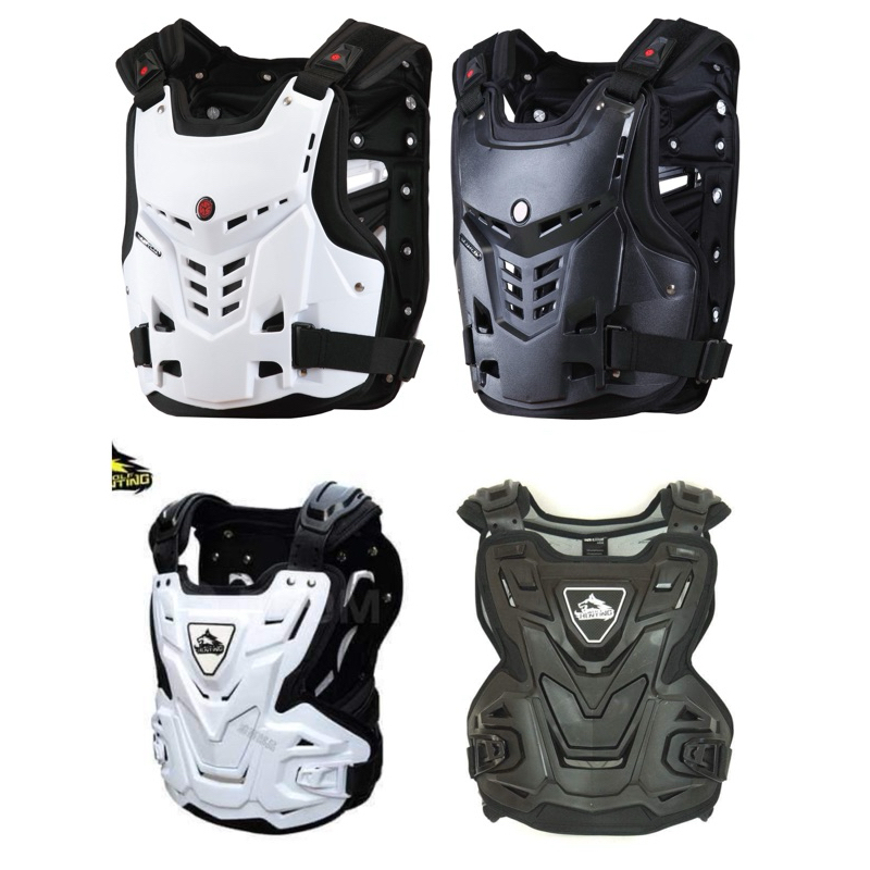 Scoyco am05 Jacket Body armor Plate Roost Def Black & White for Mx ...