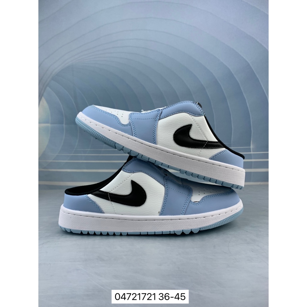 Golf x Air Jordan 1 MULE Casual Sneakers For men ＆ women White 