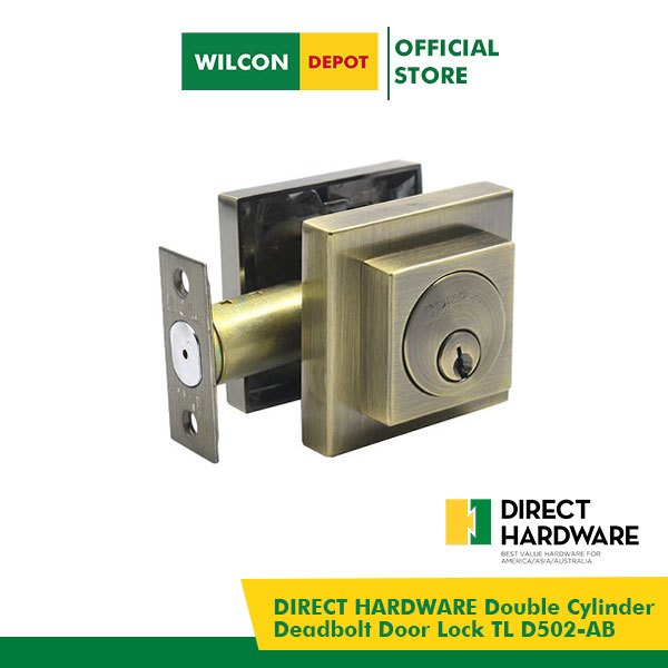 DIRECT HARDWARE Double Cylinder Deadbolt Door Lock TL D502AB by Wilcon
