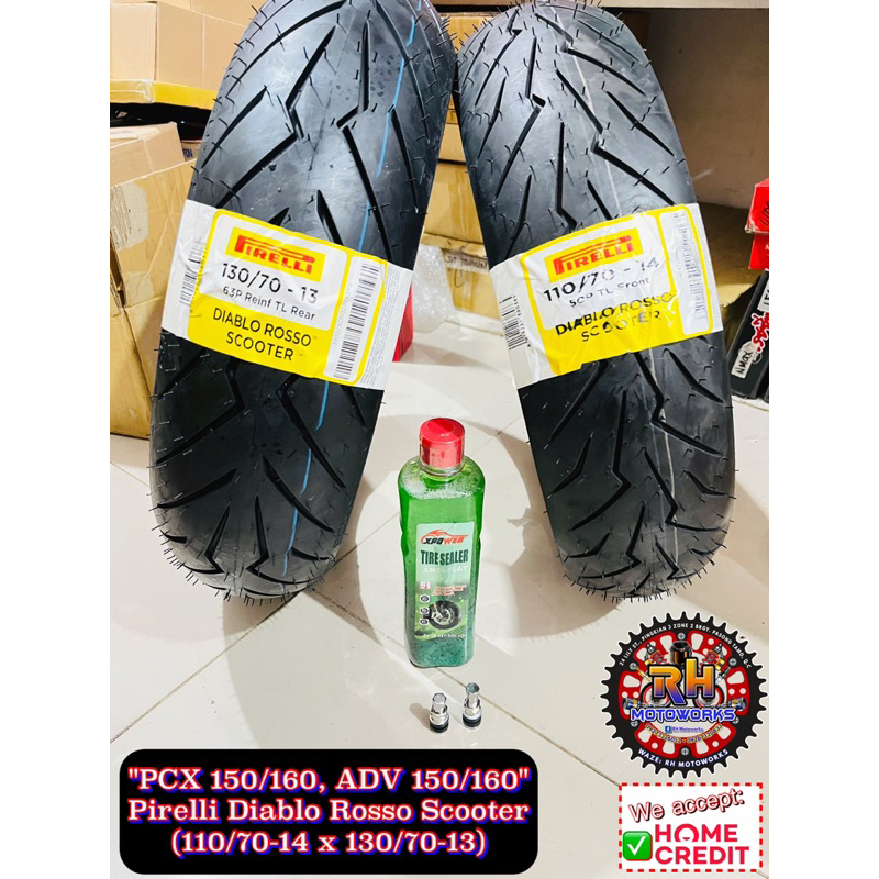 PCX 150/160, ADV 150/160 Pirelli Diablo Rosso Scooter Tires | Shopee ...
