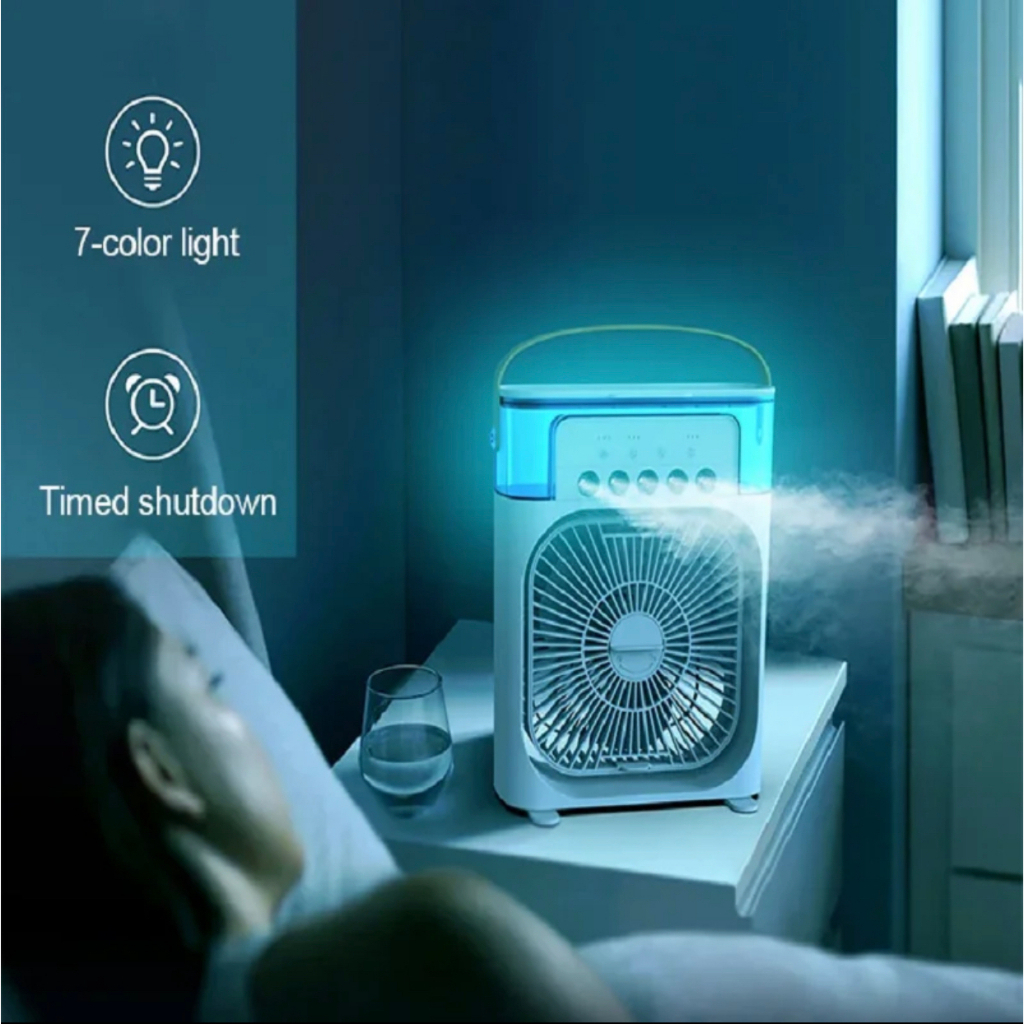 Desktop Humidifier Cooler Spray Mist Fan Usb Air Cooling Fan with 7 ...