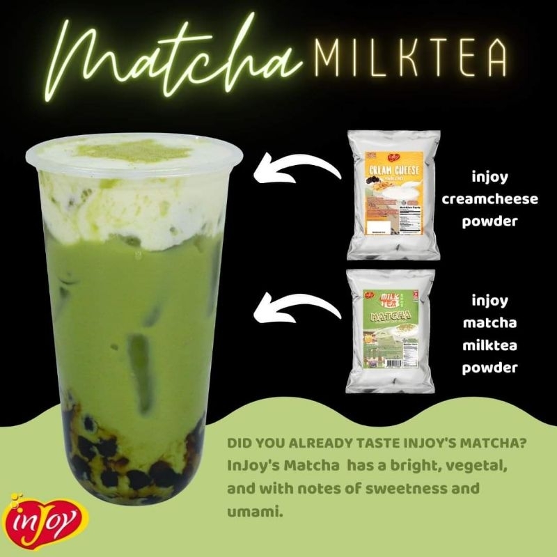 12.13 Christmas SALE!!!! INJOY POWDERED MATCHA MILKTEA (500G) | Shopee ...